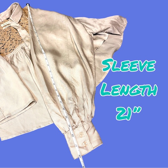 🎉HP🎉 NWT Urban Outfitters Callie Lace Blouse in Cream. Size Small 🌺 - Picture 9 of 13